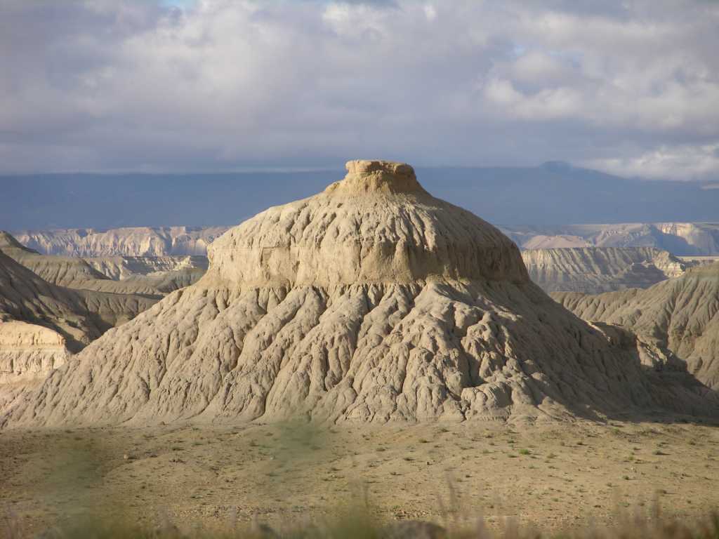 Tibet Guge 01 To 15 Sutlej Canyon Natural Chorten The sandstone cliffs of the Sutlej canyon have eroded into some fantastic shapes, like this natural chorten.